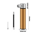 thumbnail image 3 of Portable Bicycle Mini Inflator | High Pressure Bike Pump | 120 PSI | Aluminum Alloy | Multi-Sport Ball Inflator | Flexible Hose | Compact Cycling Accessory | 5.71 Inches | For Bikes, 3 of 6