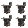 thumbnail image 1 of 4pcs Antique Brass  , Wood Box Decorative Feet Leg Corner Protector Jewelry Chest Box Durable Distinctive Hardware, 1 of 8