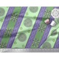 thumbnail image 1 of Soimoi polyester Crepe Fabric Stripe & Mandala Decorative Print Fabric by Yard 52 Inch Wide, 1 of 3
