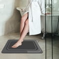 thumbnail image 3 of PpgejGEK Crystal Velvet Bathroom Rug 20 x 31 Inch Super Absorbent Rubber Backing Non Slip Washable for Shower Tub Laundry Kitchen, 3 of 5