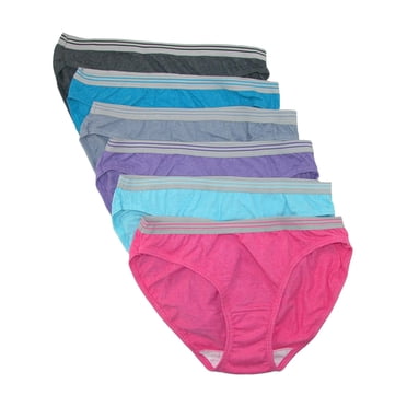 Fruit of the Loom Culotte Bikini Chinée (Lot de 6) (pour Femmes)