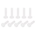 thumbnail image 1 of Unique Bargains Nylon Machine Screws, M2x8mm Slotted Pan Head Fasteners Bolts, White 50Pack, 1 of 4