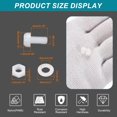 thumbnail image 2 of Uxcell 30 Set M2x4mm Nylon Plastic Cross Round Head Screw Phillips Bolts Hex Nuts Flat Washers Assortment Kit, Metric Full Thread Bolt Fasteners for DIY Machine Assembly, White, 2 of 7