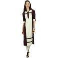 thumbnail image 2 of Phagun Kurta Kurti à Manches 3/4 en Rayonne pour Femmes, Tunique Décontractée d'Été, 2 of 7