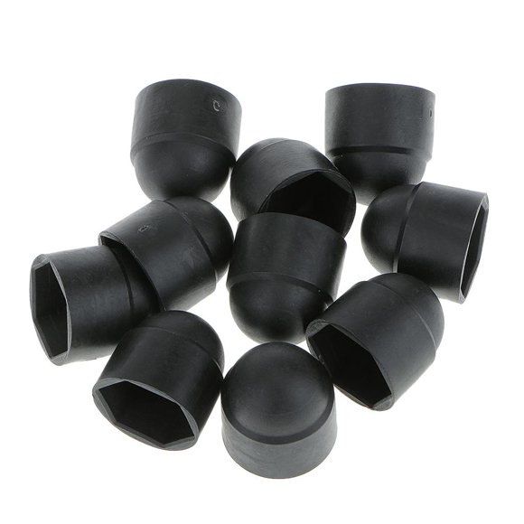 M10 Black Domed Nut / Protection Cover Caps 18MM Spanner Size 10