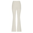 thumbnail image 3 of LOVZFMLL Women's Pants, Solid Color Tight Fitting Hip Shaping Flared Yoga Pants Beige, 2XL, 3 of 4