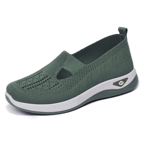 Women's Casual Shoes Fashion Casual Work Shoes Women Slip on Shoes Casual Summer Sports Footwear Flat Casual Shoes for Women Born Business Casual Shoes Women Bottom Non Mesh Hollow Womens