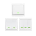 thumbnail image 4 of 2-Channel 433.92MHz Wireless Remote Control Wall Switch, 86 EV1527 Encoded Smart RF Transmitter for Lighting, 0-100m Range, Battery Not Included (12V 27A L828 Required), 86x86x32mm Panel, 4 of 4