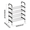 thumbnail image 3 of TopLLC Shoe Rack, Shoe Rack Organizer Shoe Rack-multi-layer- Economical Entrance Assembly-multifunctional Plastic-4-layer Storage-wrought Iron Dormitory Storage Rack shoe rack, 3 of 5