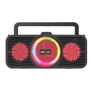 Haut-parleurs Bluetooth sans fil, haut-parleur Bluetooth portable solaire, Haut-Parleurs sans fil avec boom, radio Fm, lumières colorées LED, haut de la page pour la maison, plein air, fête, camping, voyage