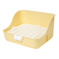thumbnail image 1 of Rabbit Litter Box Durable Pan for Small Animals Chinchillas Pet Accessories Yellow, 1 of 8