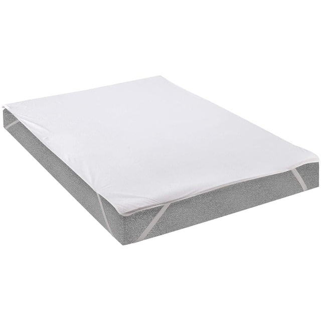Waterproof Mattress Protector Double, Breathable Cooling Mattress Pad Full Size, Ultra Soft Bamboo Vinyl-Free Terry Cloth Mattress Topper,
