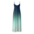 thumbnail image 4 of Kcodviy Robes Maxi pour Femmes Robe Maxi Été Sans Manches Boho Décontractée Robes pour Femmes Col en V Longues Robes Décontractées Longueur Genou pour Femmes Robe de Plage pour les Vacances, 4 of 5