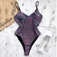 thumbnail image 4 of CEHVOM Maillot de Bain une Pièce pour Femmes, Uni, Rehausseur, Échancré, à Lacets, Bikini à Dos Nu, 4 of 6