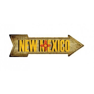 New Mexico Metal Arrow Street Sign