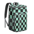 thumbnail image 1 of Vintage Checkered Cooler Backpack - 20L Insulated Soft Cooler Bag with Long-Lasting Cold Retention for Camping, 1 of 5