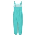 thumbnail image 4 of Girls Jumpsuit Sleeveless Jumpsuits Rompers for Girls Loose Casual Rompers with Pockets Girls Clothes Size 2T, 4 of 4