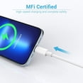 thumbnail image 2 of DEBGFS 3Pack for Charger Cord MFi Certified - Lightning Cable 3ft Durable Lightning to USB A Charging Cable Compatible with 13 12 11 Pro Max iPad Airpods, 2 of 8