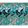 thumbnail image 5 of oneOone Polyester Spandex Teal Green Fabric Geometric Craft Projects Decor Fabric Printed By The Yard 56 Inch Wide-KF, 5 of 5