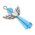 thumbnail image 3 of KLKCMS 12pcs Handmade Angel Fairy Charms Pendants Acrylic Drop Beads for Jewelry Making Blue, 3 of 9