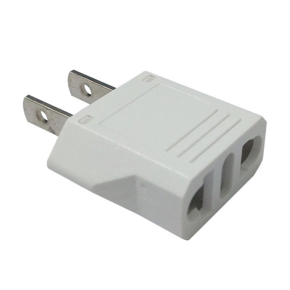 2 Pack Europe to US Plug Adapter,European to USA Adapter,American Outlet Plug Adapter,EU to US Adapter,Europe to USA Travel Plug Converter-Type C Plug Adapter for Iphone Charger,Laptop
