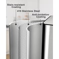 thumbnail image 4 of Kitchen Trash Can Large Capacity 60 L , 2 x 8-Gallon Dual Trash Can,2 Compartment Trash and Recycling Bin,Stainless Steel, Silver, 4 of 8