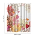 thumbnail image 3 of Rideau de Douche Imperméable Imprimé Stéréoscopique Tropical Jungle Botanique Feuille Fleur Saison Polyester Rideau de Douche avec Crochets, 3 of 6