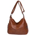 thumbnail image 2 of LinYooLi Soft PU Leather Large Capacity Women Shoulder Bag Solid Color Elegant Messenger Bag Female Simple Wild Style Handbags Sac, 2 of 6