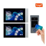 Tuya Wifi 1080P 2-Wire Smart Home Video Intercom Kit Video Door Phone 7'' IPS LCD Touch Screen Camera Doorbell Door Security D41 ,Install Fast