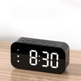 thumbnail image 4 of Aqestyerly LED Mirror Alarm Clock Electronic Digital Clock Plug-in Small Sound-Controlled Temperature Display Clock HWRETIE, 4 of 7