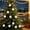 white F#6, variant on Faux Ball Christmas Ornaments Set with Santa Snowman Mini Cute Baubles for Christmas Tree Wreath Home Decor 2.4in