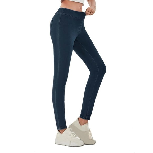 Soki Skinny Jean Leggings Pull On Stretchy Jeans for Women High Waisted Control Denim Pants