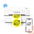 thumbnail image 1 of MUNBYN Bluetooth Thermal Label Printer, 130B Wireless 4x6 Shipping Label Printer for Shipping Packages Small Business Office or Home, Compatible with, 1 of 8