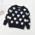 thumbnail image 1 of LSLJS Infant Baby Kids Girls Boys Valentin Heart Print Knit Pullover Sweater Tops, Tddler Sweatshirt, 1 of 4