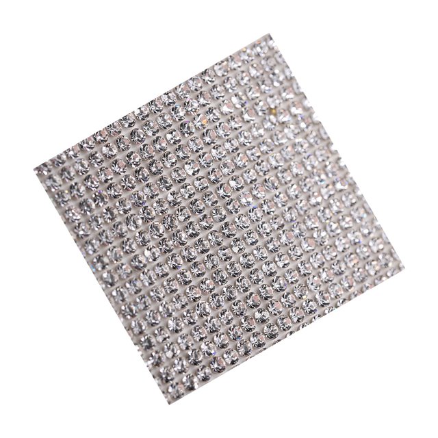 tredstone Crystal Rhinestone Ribbon Clothing Accessories Sticker Convenient Using Present Decoration Sheet with Shine Appearance Exquisite white 6 hot melt glue