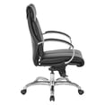 thumbnail image 4 of Deluxe Mid Back Black Executive Leather Office Chair, 4 of 10