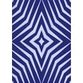 thumbnail image 1 of Ahgly Company Tapis Rectangulaire Lavable en Machine Bleu Cobalt Transitionnel, 2 Pieds x 5 Pieds, 1 of 7