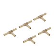 thumbnail image 5 of 5pcs Brass Barb Hose Fitting Tee Way Barbed Connector Fuel 6mm, 5 of 5