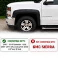 thumbnail image 2 of 2007-2013 Chevy Silverado 1500 | 2007-2014 Chevy Silverado 2500 HD 3500 HD | 6’6” Bed and 8′ Bed | Pocket Bolt-Riveted Rugged Style Fender Flares | Paintable Smooth Matte Wheel Flare Cover | 4 PCS, 2 of 12