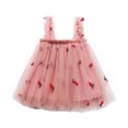 thumbnail image 1 of Birdeem Robe d'Été Adorable pour Bébé Filles Robe Douce Sans Manches à Bretelles Imprimé Fleurs Dentelle Robe d'Été, 1 of 9
