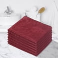 thumbnail image 1 of Fridja Super Soft Washcloths Towel Set 6 Pack, Solid Color Highly Absorbent Wash Cloth for Bathroom, Hotel, Spa and Kitchen, Multi-Purpose Hand Towels and Face Cloths 11.8'' x 27.5'', Brown, 1 of 4