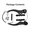 thumbnail image 1 of MYG for Aluminum Alloy V Brake Set Front Rear Mountain Bike Cycling Brakes with Curved Rods Rubber Covers Screws Gaskets 110mm Length 3/4 Ring Spring, 1 of 10