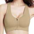 thumbnail image 3 of MesaSe Women‘s Front Zipper Closure Sports Bra High Impact Support Racerback Zip Front Close Workout Bras with Removable Pads, 3 of 9