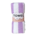 thumbnail image 2 of TopLLC Serviette en Velours Corail Absorbante, Serviette de Lavage du Visage à Rayures Colorées, Serviette Cadeau Douce pour Enfants et pour la Maison, 2 of 2
