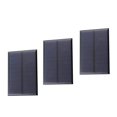 thumbnail image 1 of Treedix 3 Pcs 5V 150mA Colle pour Panneau Solaire Chargeur de Batterie Solaire Kit de Module de Panneau Solaire Mini Petit Silicium Encapsulé dans Résine Étanche (150mA), 1 of 4