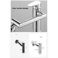 thumbnail image 3 of Robinet de Salle de Bain à une Poignée, Mitigeur de Lavabo à un Seul Trou, Robinet en Laiton, Eau Chaude et Froide avec Robinet Rotatif, Robinet de Salle de Bain Court, Robuste, 3 of 8