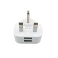 thumbnail image 4 of 1A UK Standard USB Travel Charger Adapter With Three Ports For Mobile Phones, 4 of 5