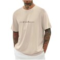 thumbnail image 1 of Chemises pour Hommes, Hommes Imprimé Col Rond Décontracté Mode Manches Courtes Blouses Col Rond Chemises, 1 of 2