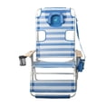 thumbnail image 4 of Ostrich 3-N-1 Altitude Outdoor Reclining Patio Beach Lounge Chair, Blue (4 Pack), 4 of 6