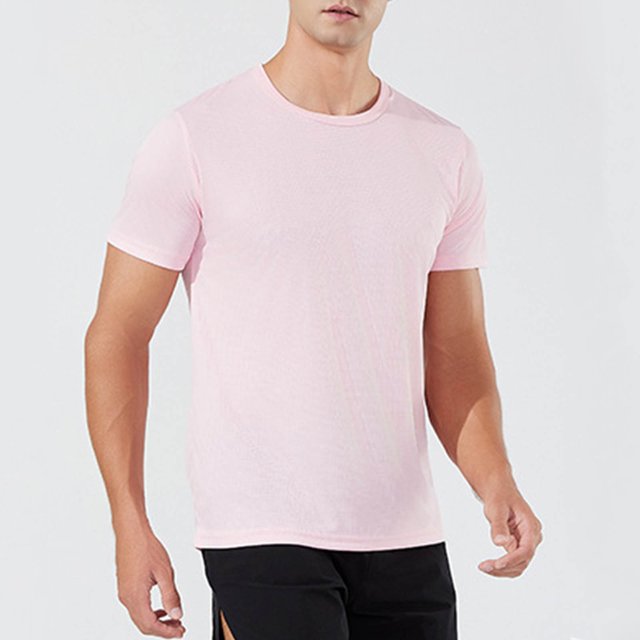 Compression Shirts for Men Quick Drying Summer Gym Shirts Breathable Stretchy Short Sleeve Crew Neck Basic T-Shirts for Activewear